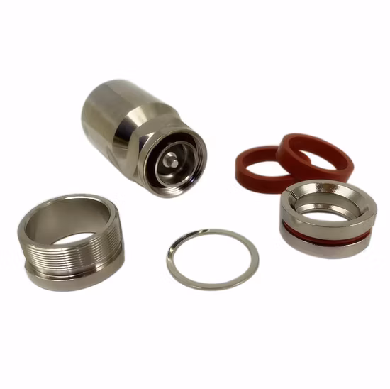 Connettore a morsetto maschio coassiale RF 7/16 DIN per cavo alimentatore in schiuma (flessibile) da 7/8