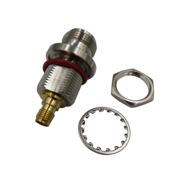 RF Coaxial N Type Female Bulkhead to SMA Female Connector Adaptor (C)