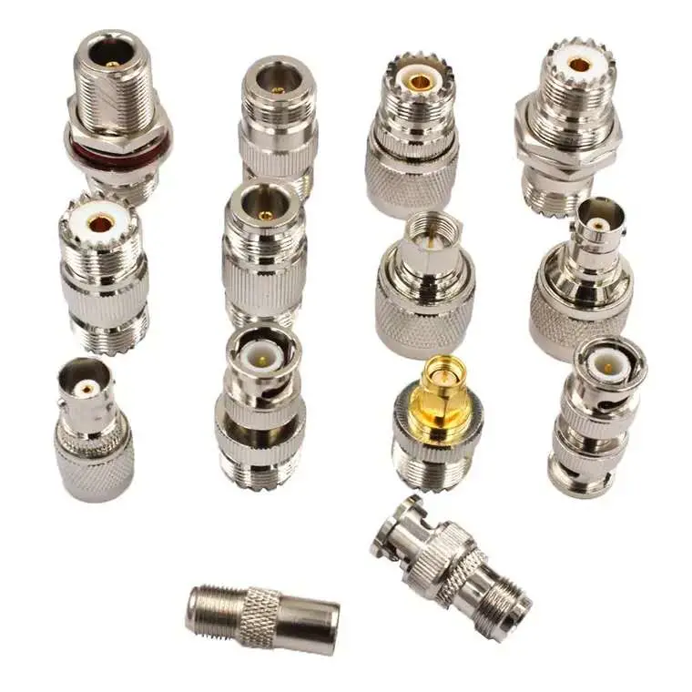 DIN 7/16 Female to 7/16 Male RF Coaxial Adapter