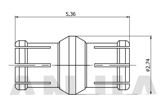 65GHz Smpm Ssmp Female to Ssmp Female Microwave RF Coaxial Adapter